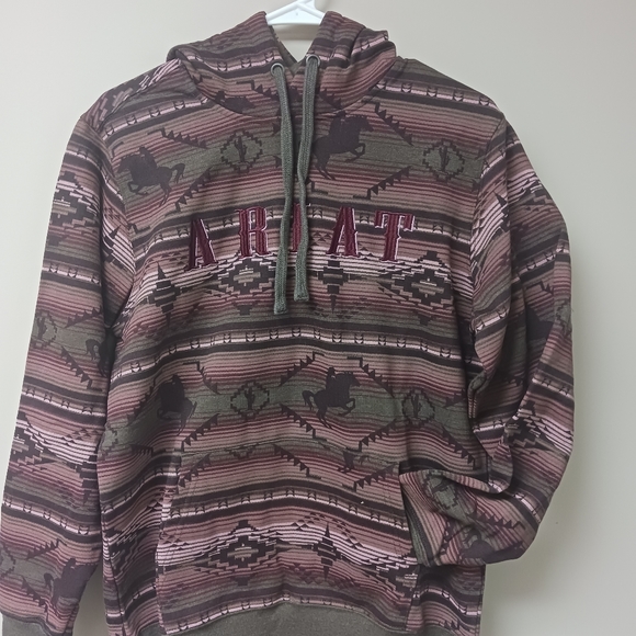REAL Allover Print Hoodie women's Ariat size small - Picture 3 of 7